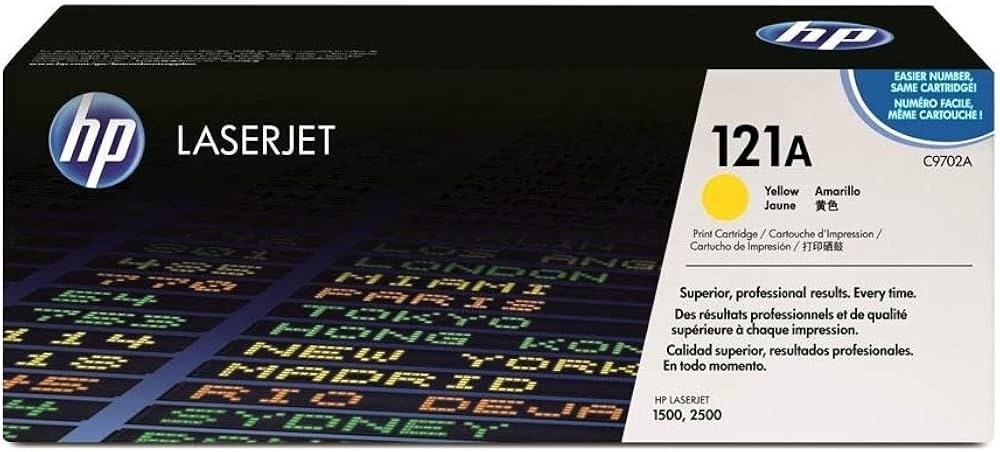 New, Pre-Owned - HP 121A Standard Yield Yellow Toner Cartridge, C9702A