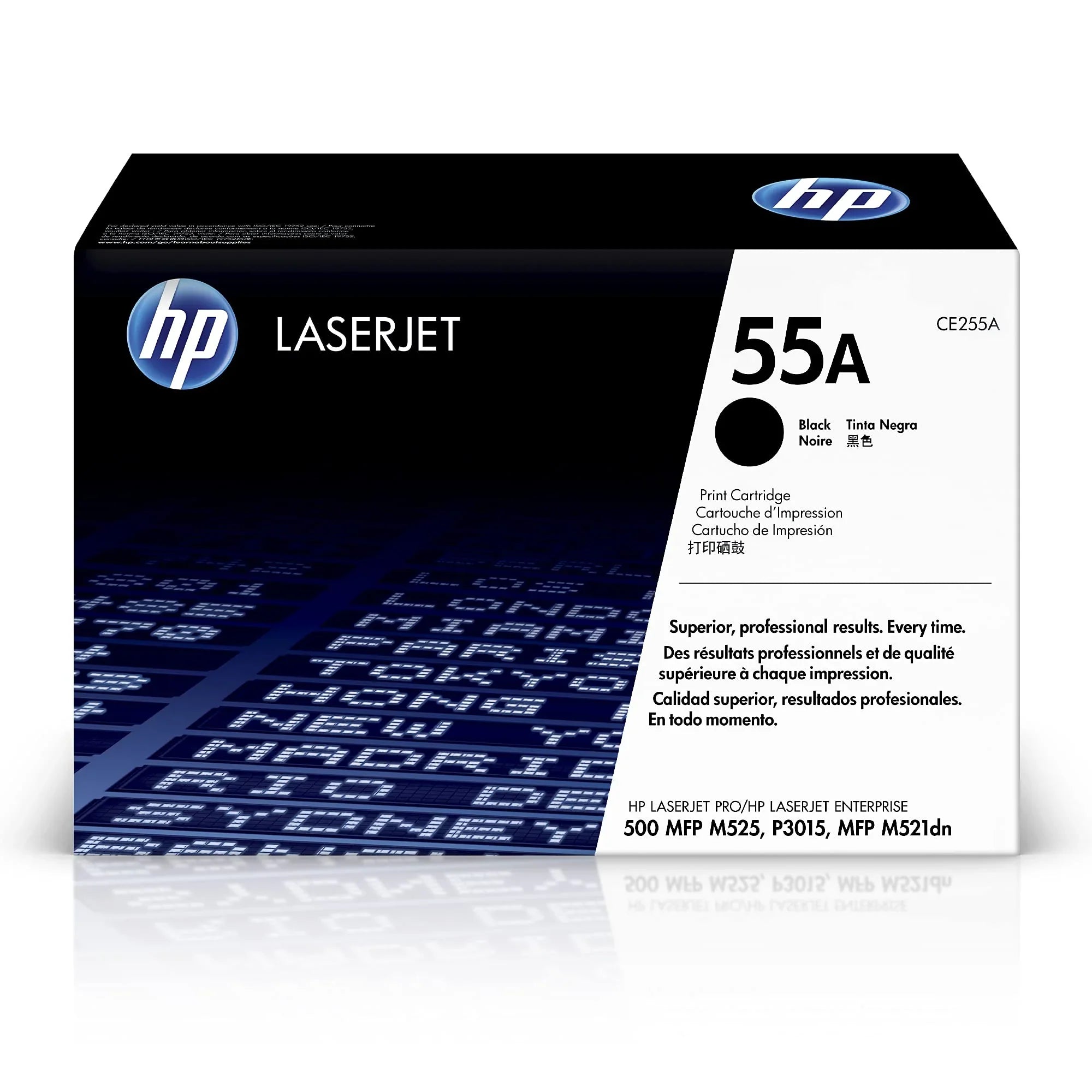 New, Pre-Owned - HP 55A Standard-Yield Black Laser Toner Cartridge, CE255A
