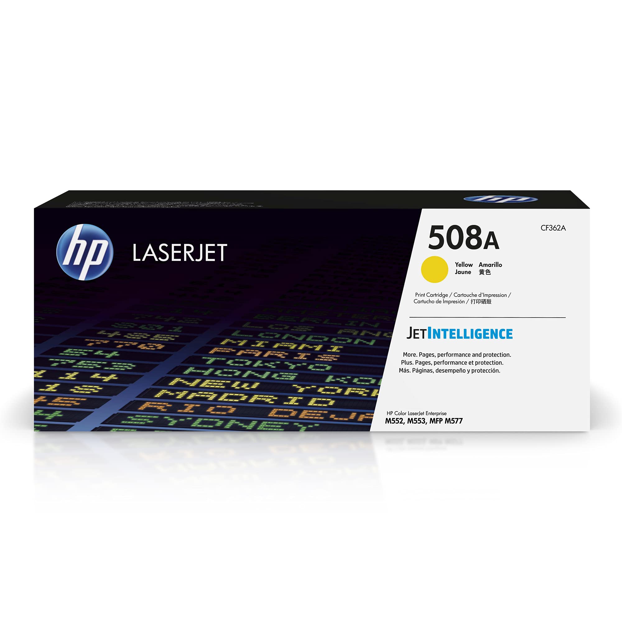 New, Pre-Owned - HP 508A Standard-Yield Yellow Toner Cartridge, CF362A