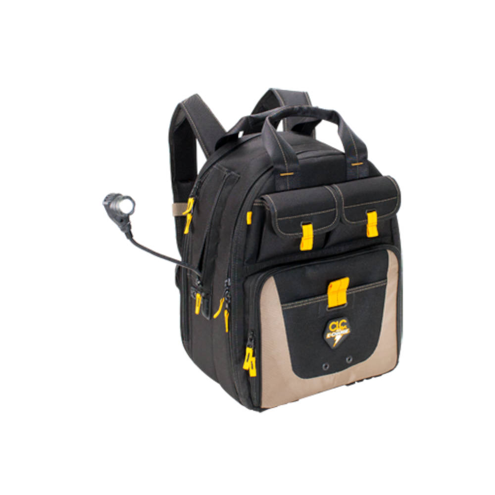 CLC Work Gear E-Charge Lighted USB Charging Tool Backpack