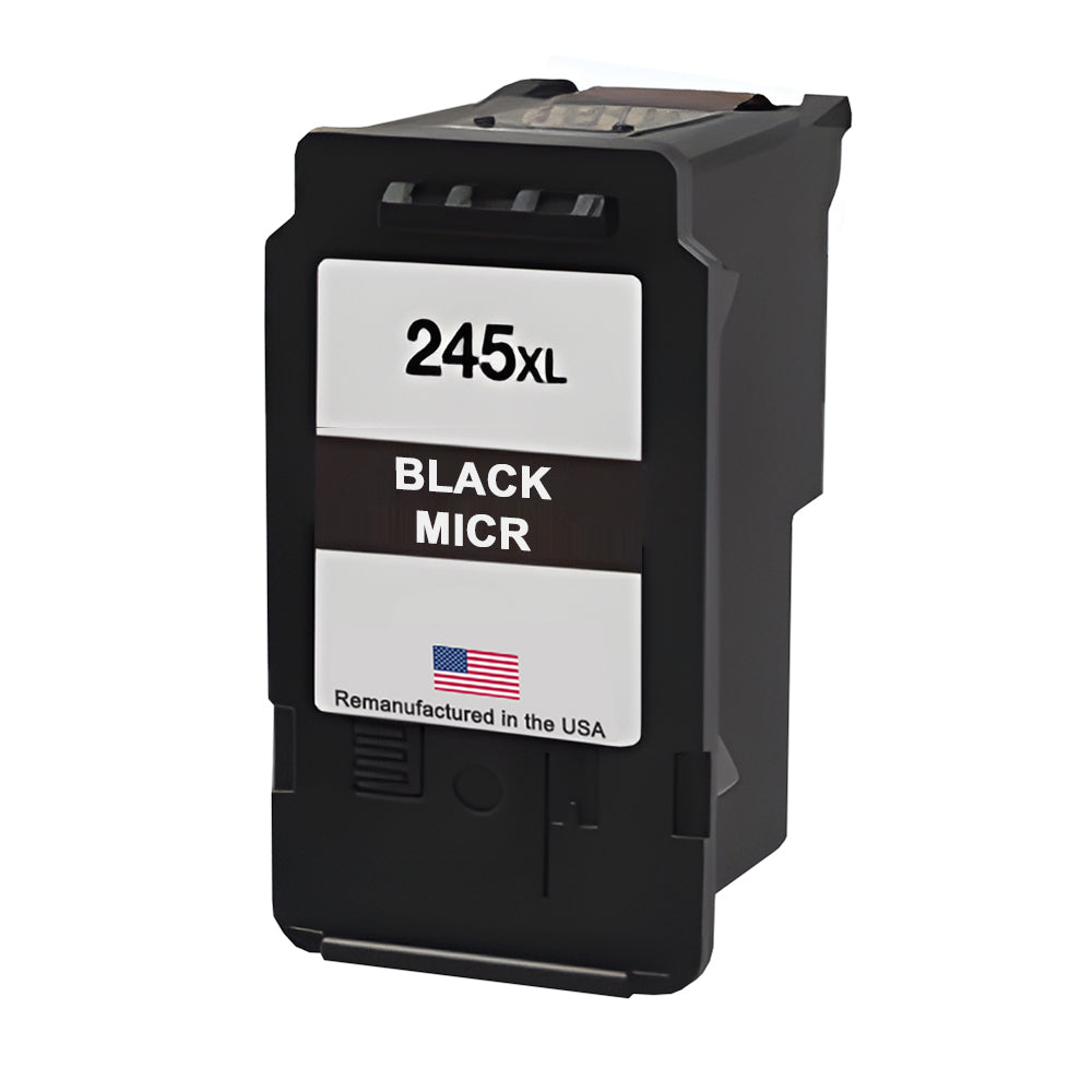 U.S. Remanufactured for Canon PG-245XL Black MICR High Yield Ink Cartridge