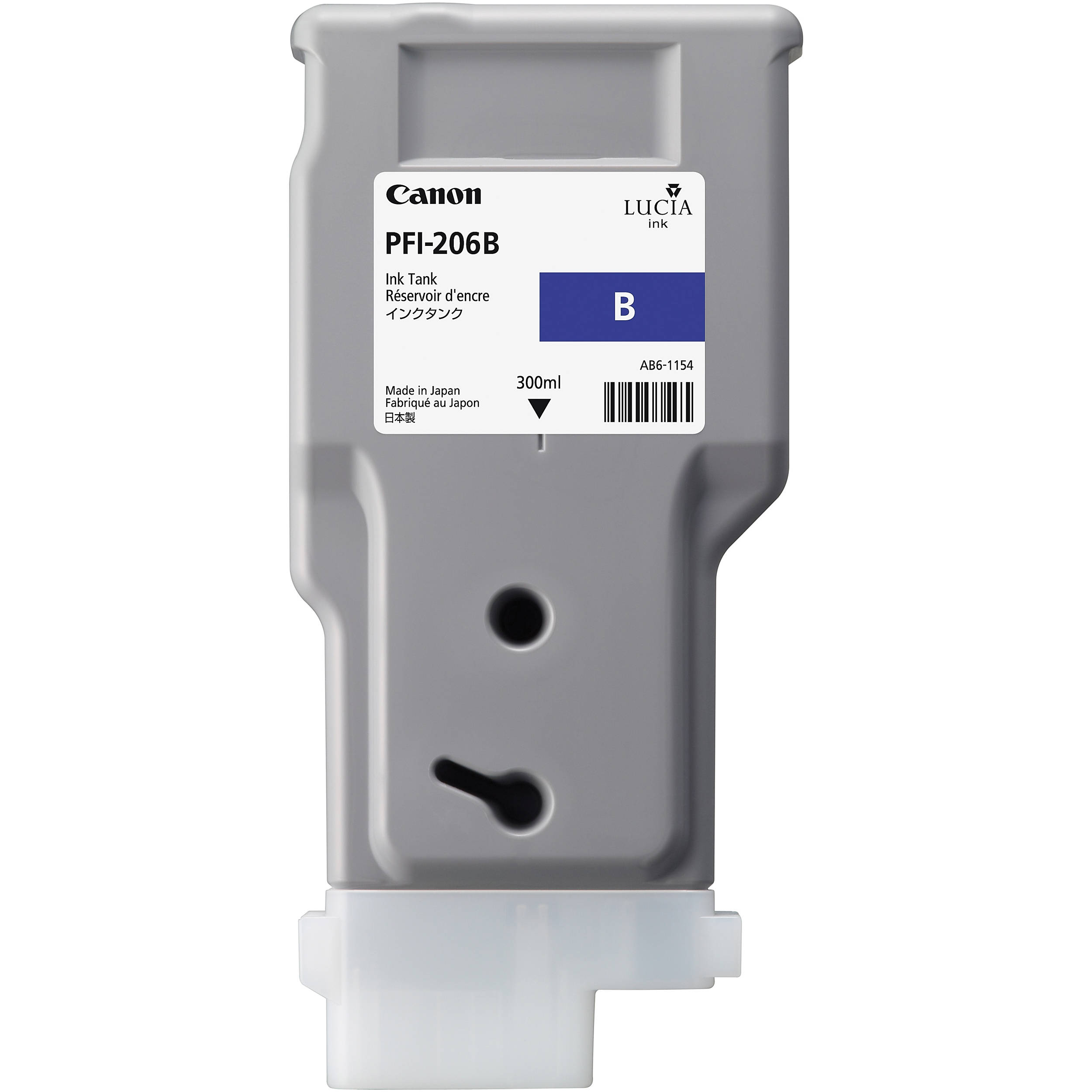 New, Pre-Owned - Canon PFI-206 300mL Blue Ink Cartridge