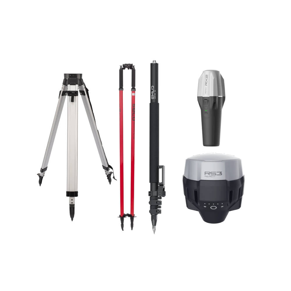 Emlid RS3 Base and Reach RX2 Rover Surveying Package | RS3-RX2-BRSV