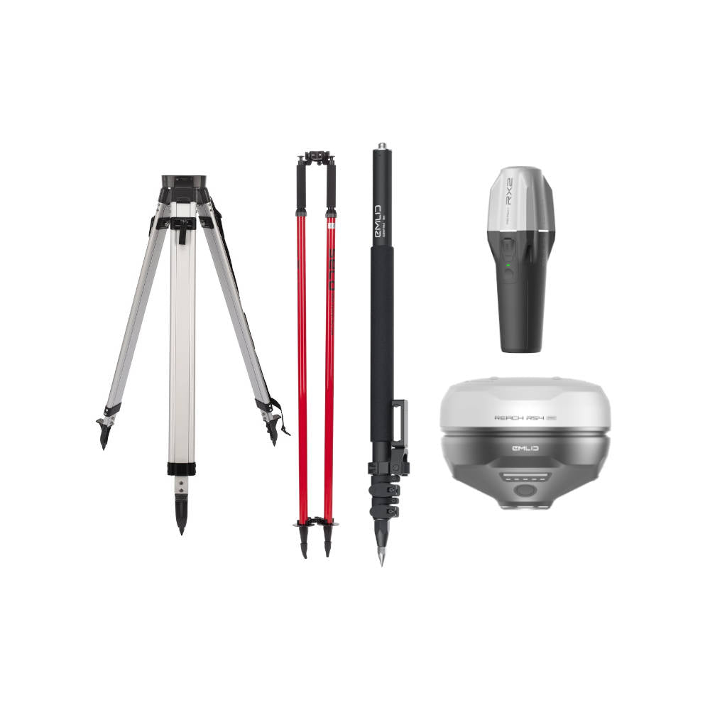 Emlid RS4 Base and Reach RX2 Rover Surveying Package | RS4-RX2-BRSV