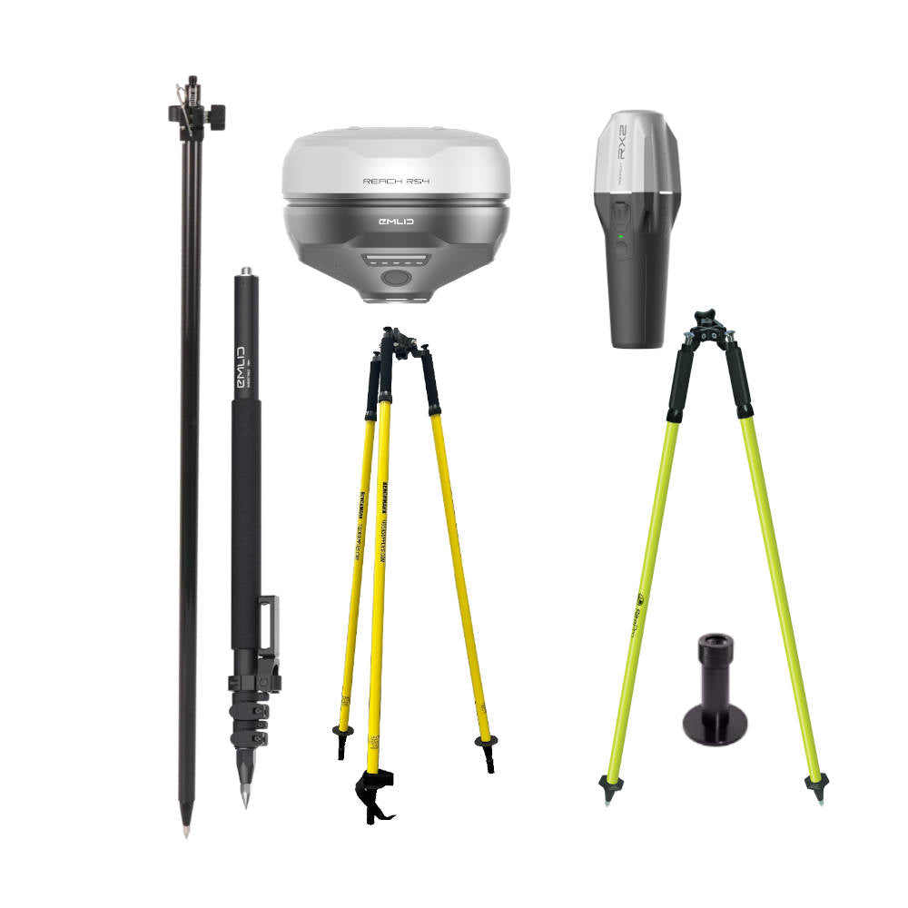 Emlid RS4 Base and Reach RX2 Rover Surveying Package | RS4-RX2-BRSV