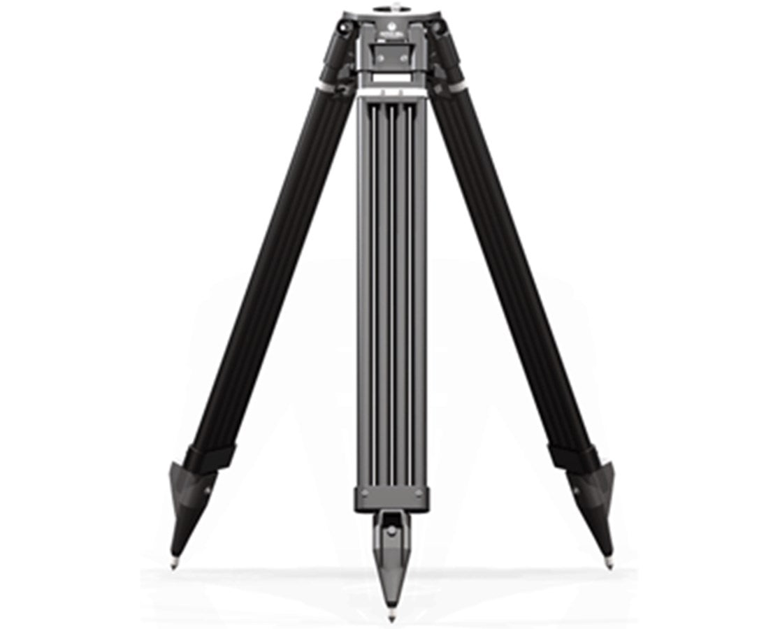 Heavy-Duty Carbon Fiber Survey Tripod w/ Composite Head, Black