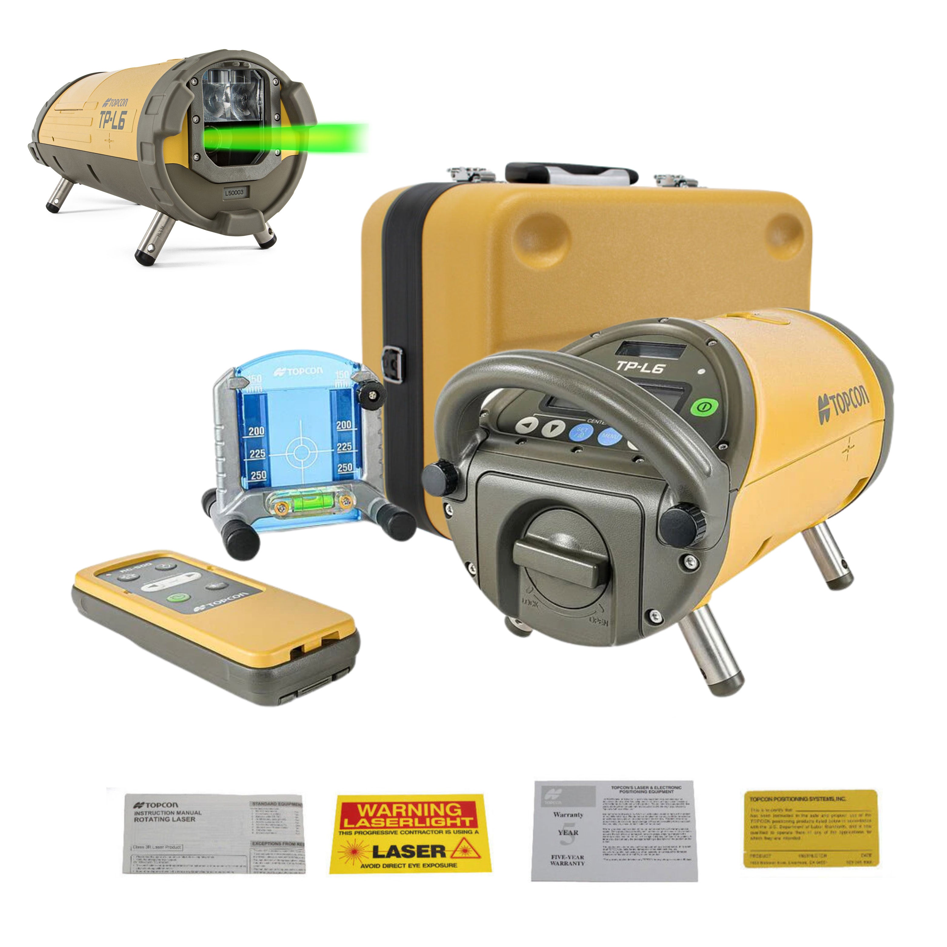 Topcon TP-L6 Pipe Laser For Trenching, Sewers, Tunneling, and Pipe Alignment