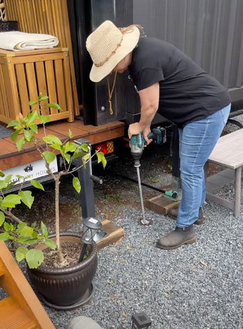 Complete Ground Anchor System – Tiny Homes, Site Offices & Containers