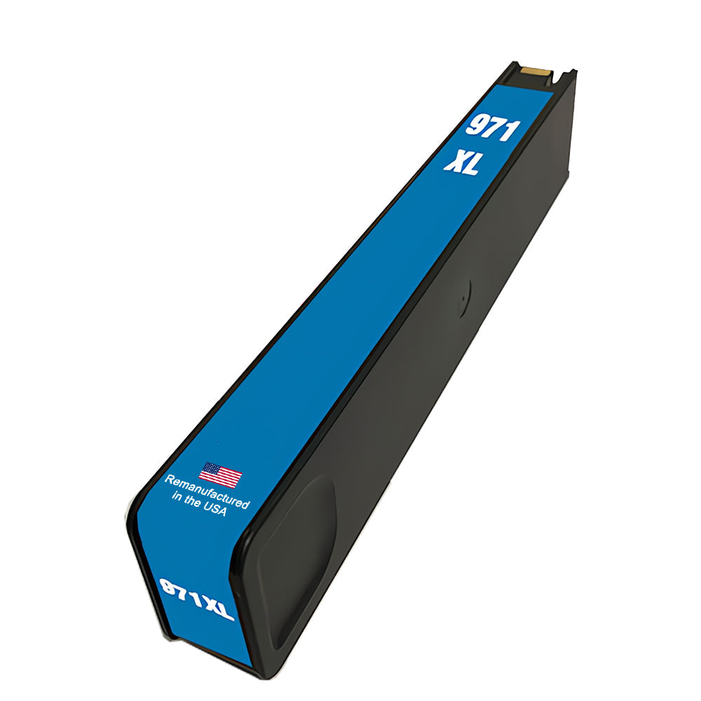 U.S. Remanufactured for HP 971XL (CN626AM) Cyan Ink Cartridge