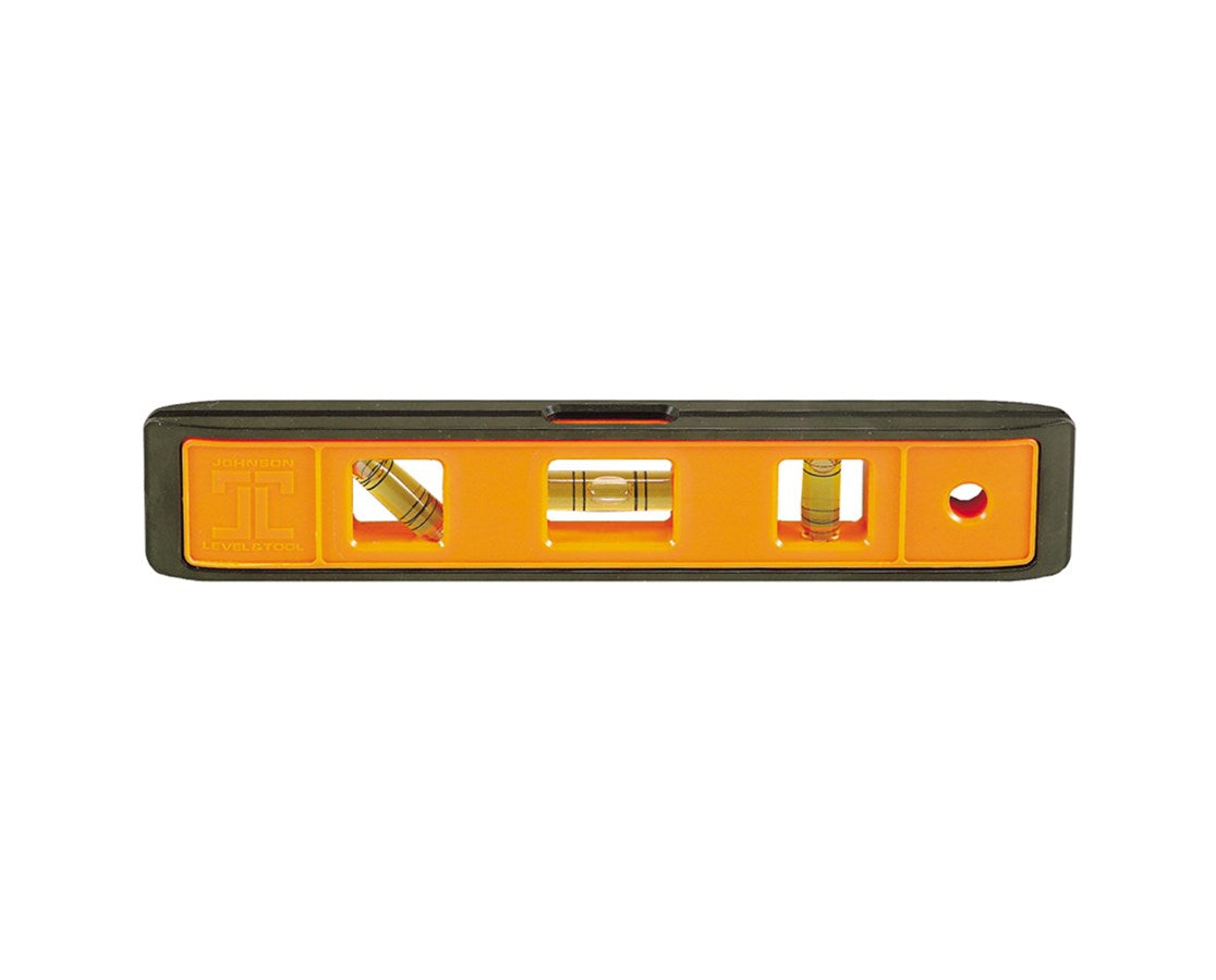 Johnson Levels 9" Orange Structo-Cast Torpedo Level - Bulk/Cut Case