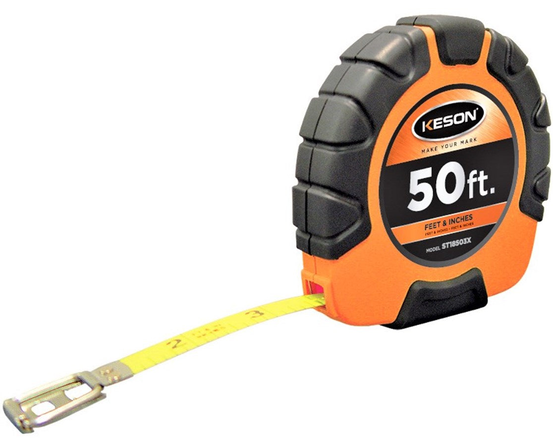 Keson ST Nylon Coated Steel Long Measuring Tape with Hook