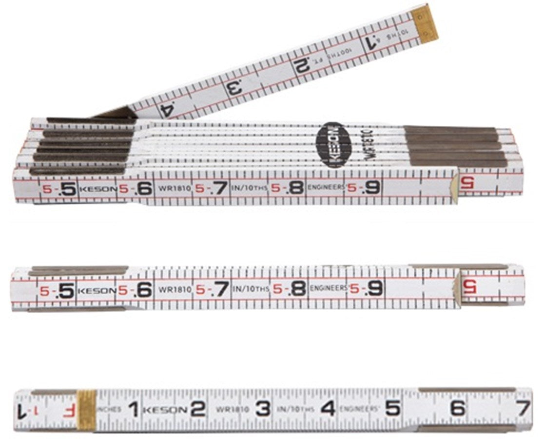 Keson Wood Folding Ruler (10-Pack)