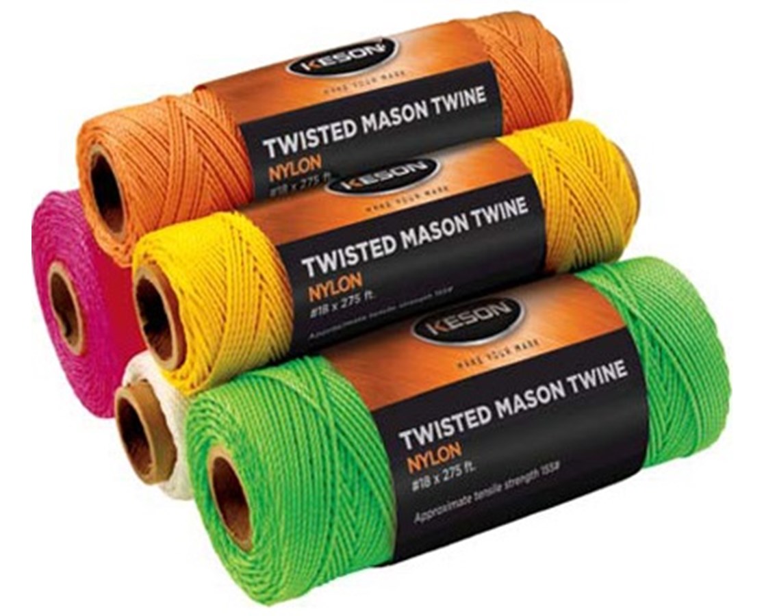 Keson Twisted Nylon Mason Twine (12-Pack)