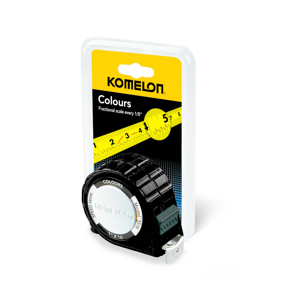 Komelon 16 ft Colours Tape Measure with Fractional Graduations | 3516