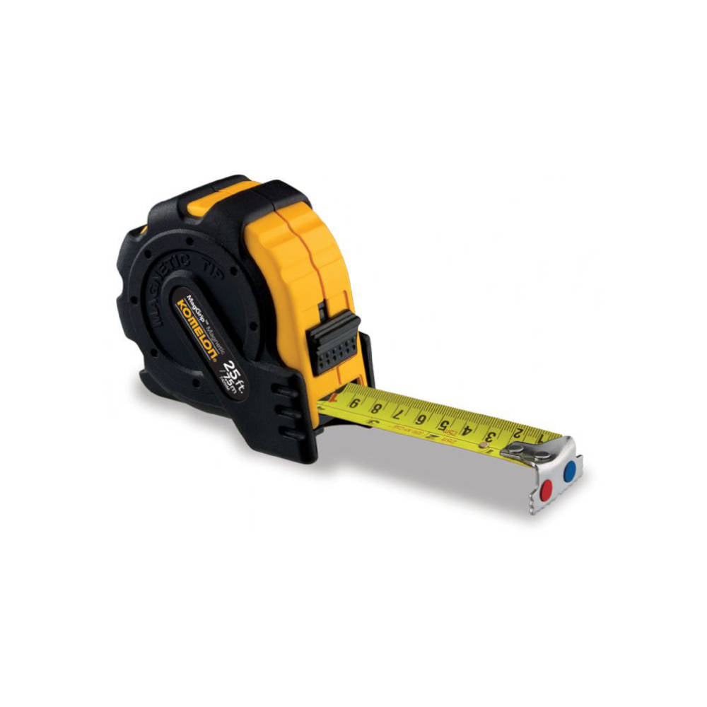 Komelon 25ft Magnetic MagGrip Tape Measure (Inch/Metric) | 7425IM