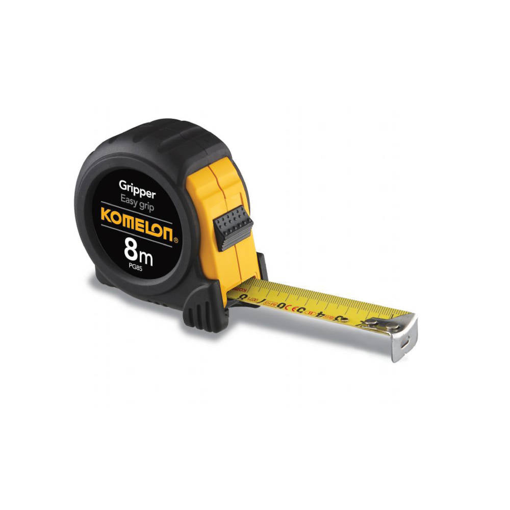 Komelon 8m Gripper Tape Measure with Metric Scale | PG85