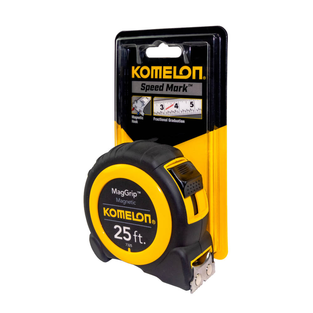 Komelon MagGrip Speedmark Series Tape Measure w/Fractional Graduations