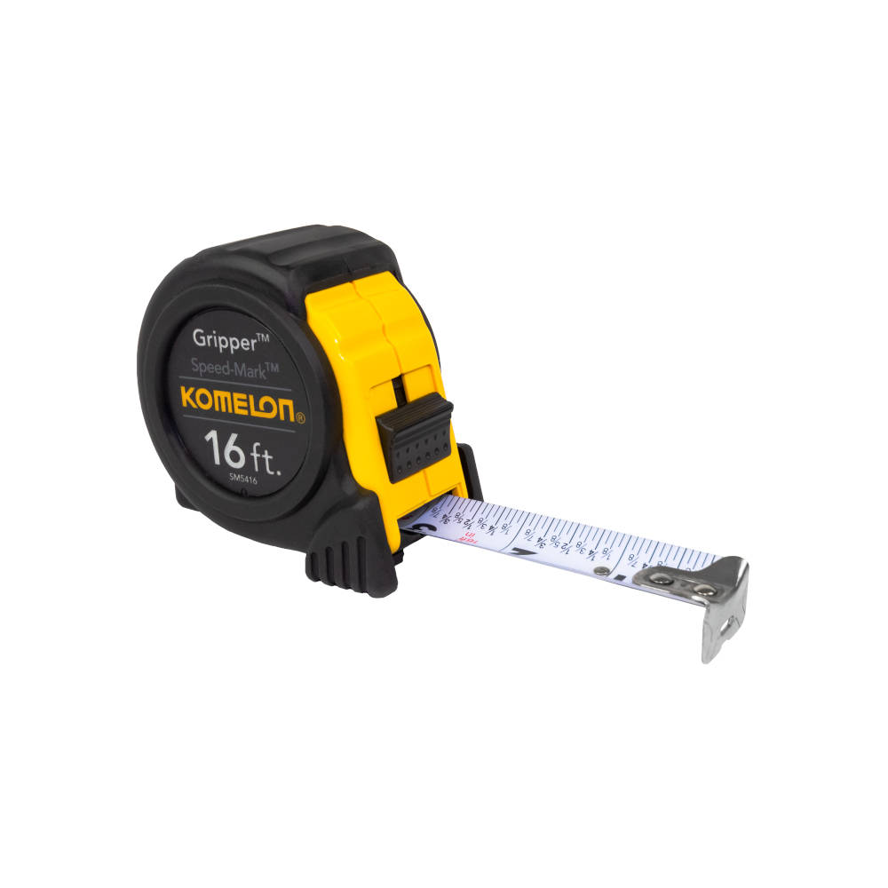 Komelon Gripper Speed Mark Series Tape Measure w/Fractional Graduation