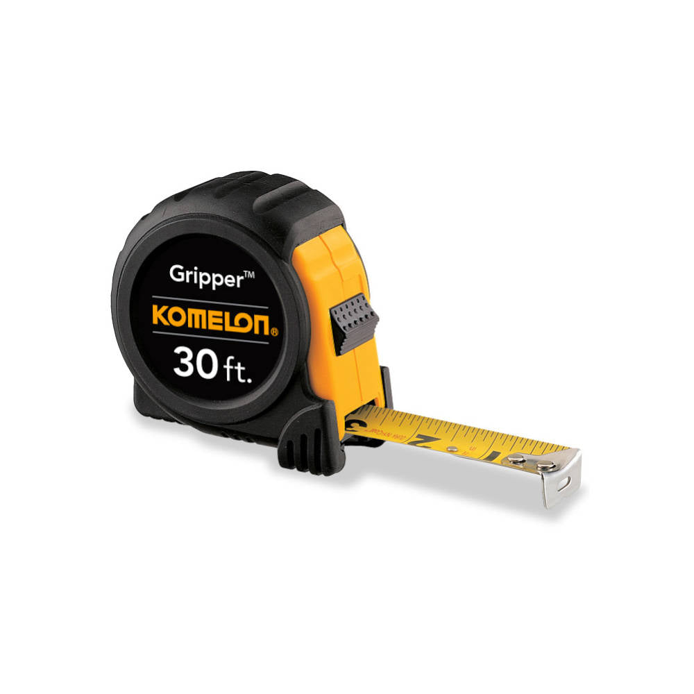 Komelon Gripper Series Tape Measure with Black Case