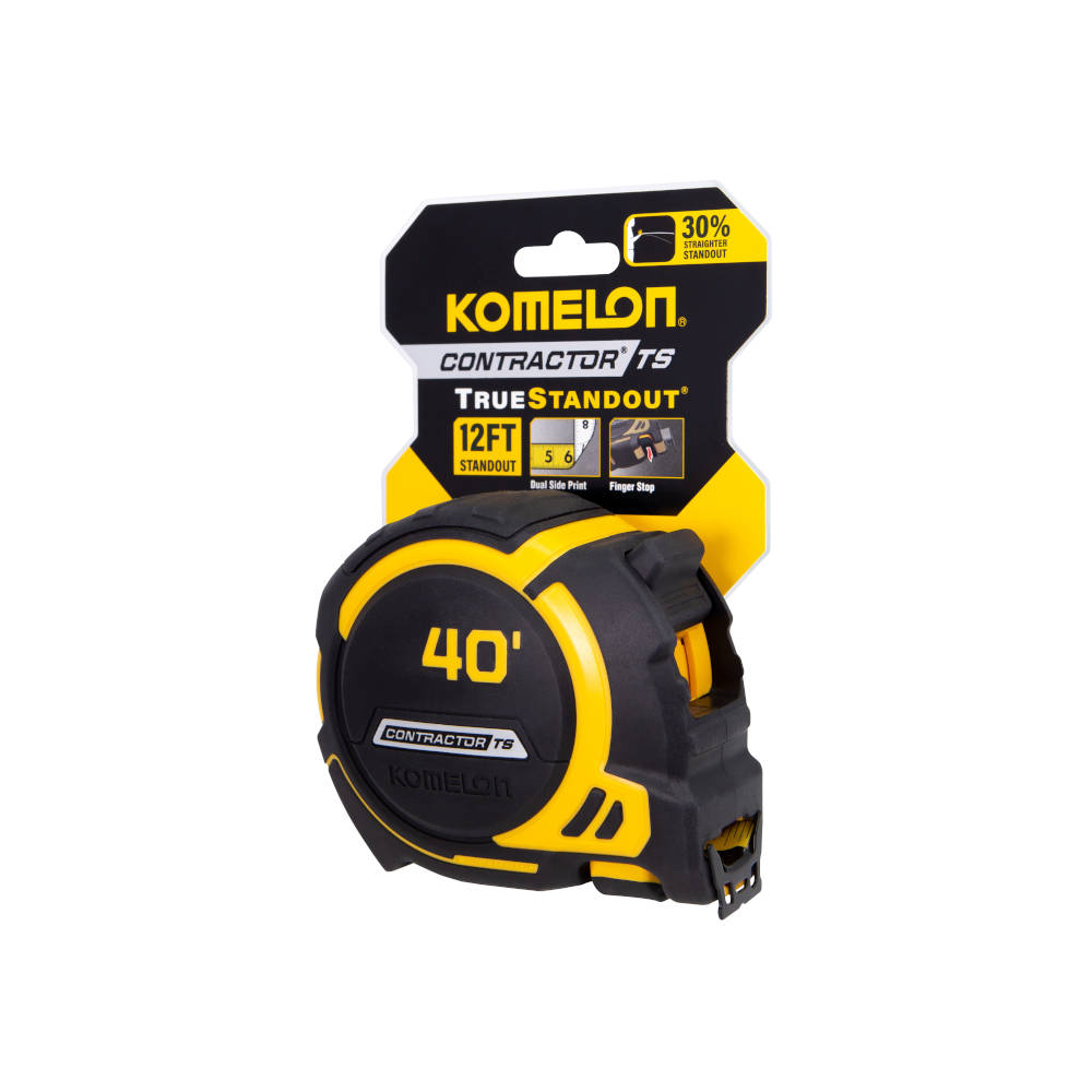 Komelon 1.25 inch Wide Blade Contractor TS Series Tape Measure