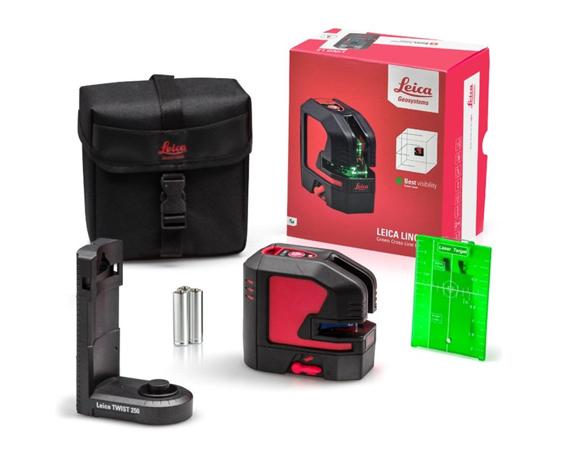 Leica 912932 Lino L2G Green Cross-Line Laser Level Starter Kit