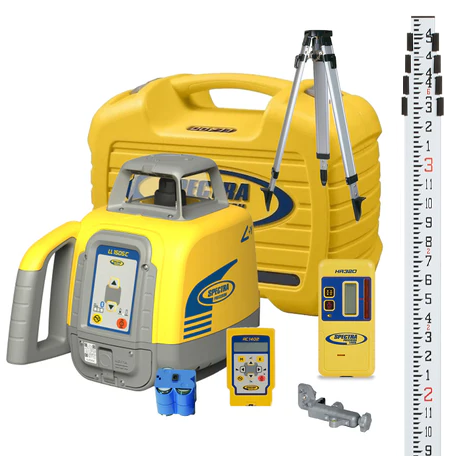 Spectra LL1505C-82P Rechargeable w/HR320, RC1402 Remote, Inches-Rod, Tripod and Case