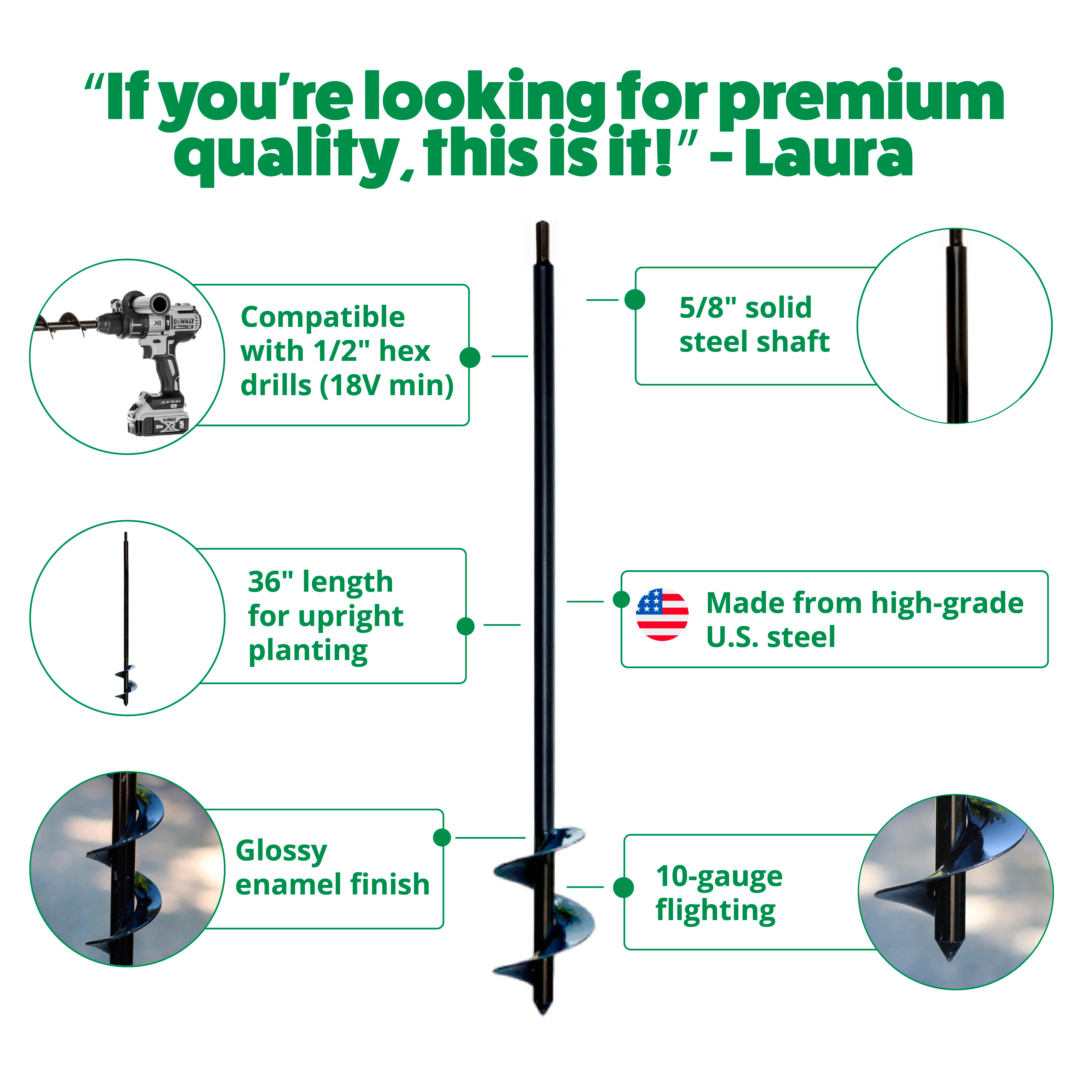 Laura's Edition 3" x 36" Auger