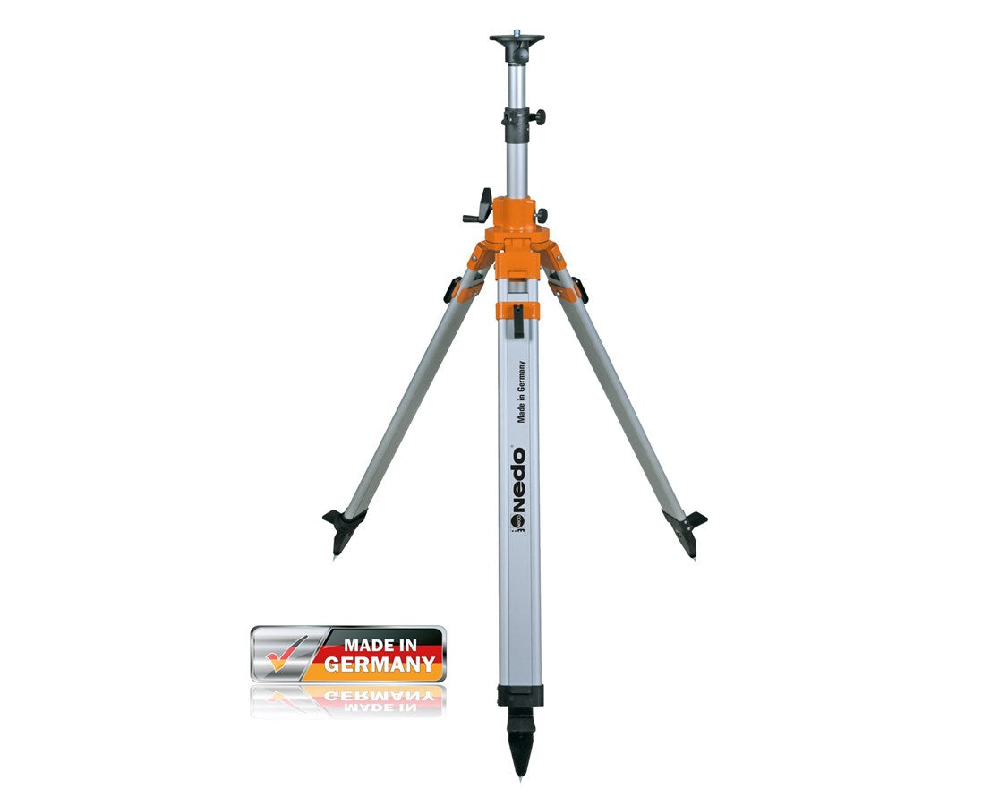 Nedo Heavy-Duty Elevating Aluminum Survey Tripod