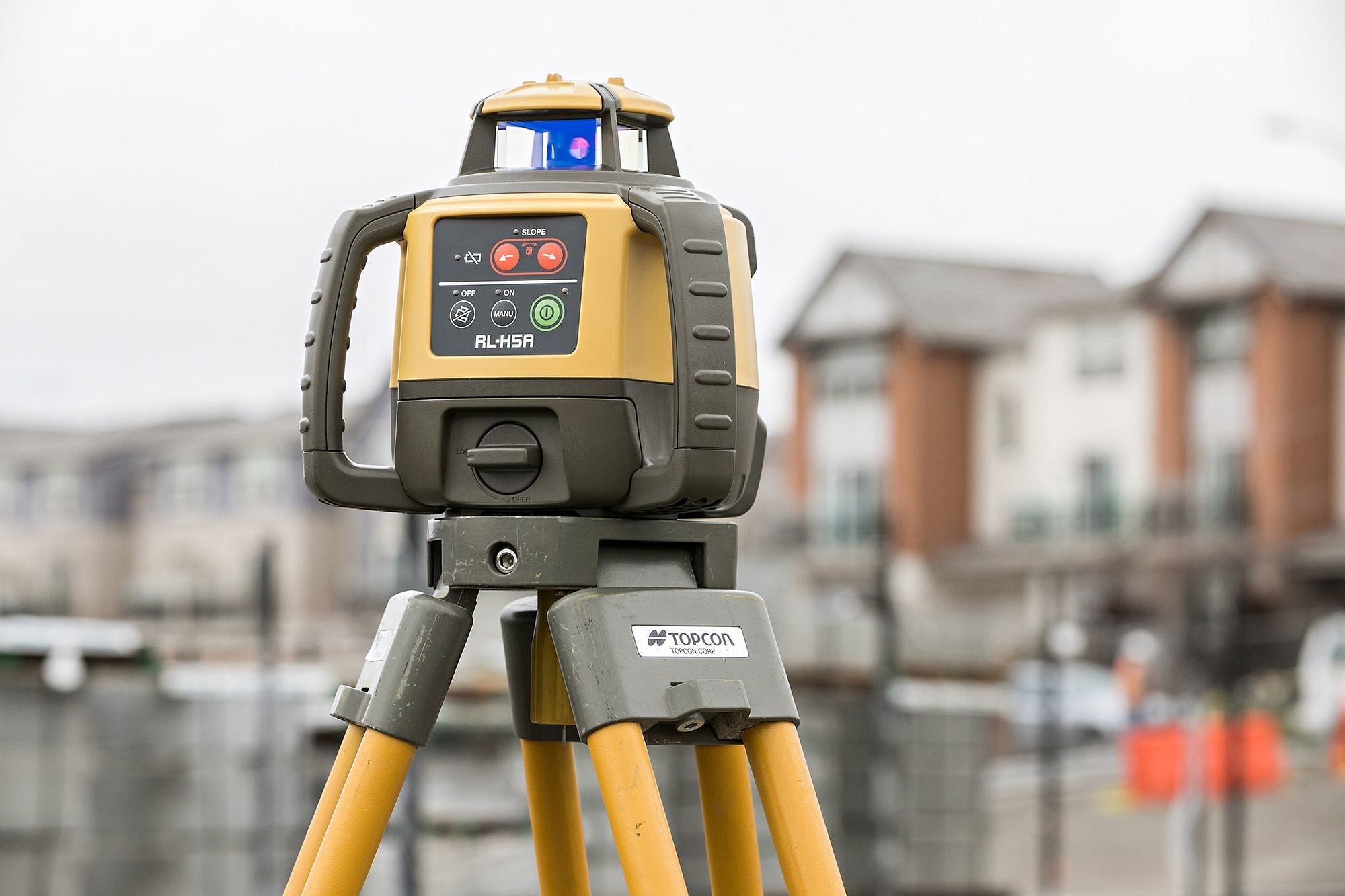 Entry Level Excavator Machine Control Package - Topcon RL-H5A Rotary Laser, LS-B20 Machine Control Receiver, and Premium Tripod