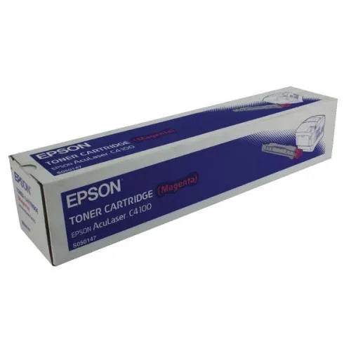 New, Pre-Owned - Epson C4100 Magenta Laser Toner Cartridge, S050147
