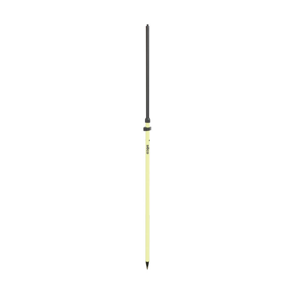 Seco 2m Snap-Lock Aluminum Rover Rod w/40-minute Vial (Fluorescent Yellow) | 5125-20-FLY