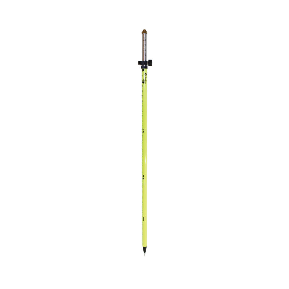 SitePro 12ft Mini Prism Pole w/Twist Lock (Tenths/Metric) (Fluorescent Yellow) | 07-4712-TMA-FY
