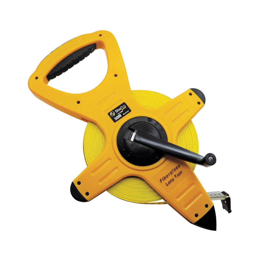 SitePro 50m Fiberglass Dual-Sided Measuring Tape (Metric Graduation) | 34-Y50M