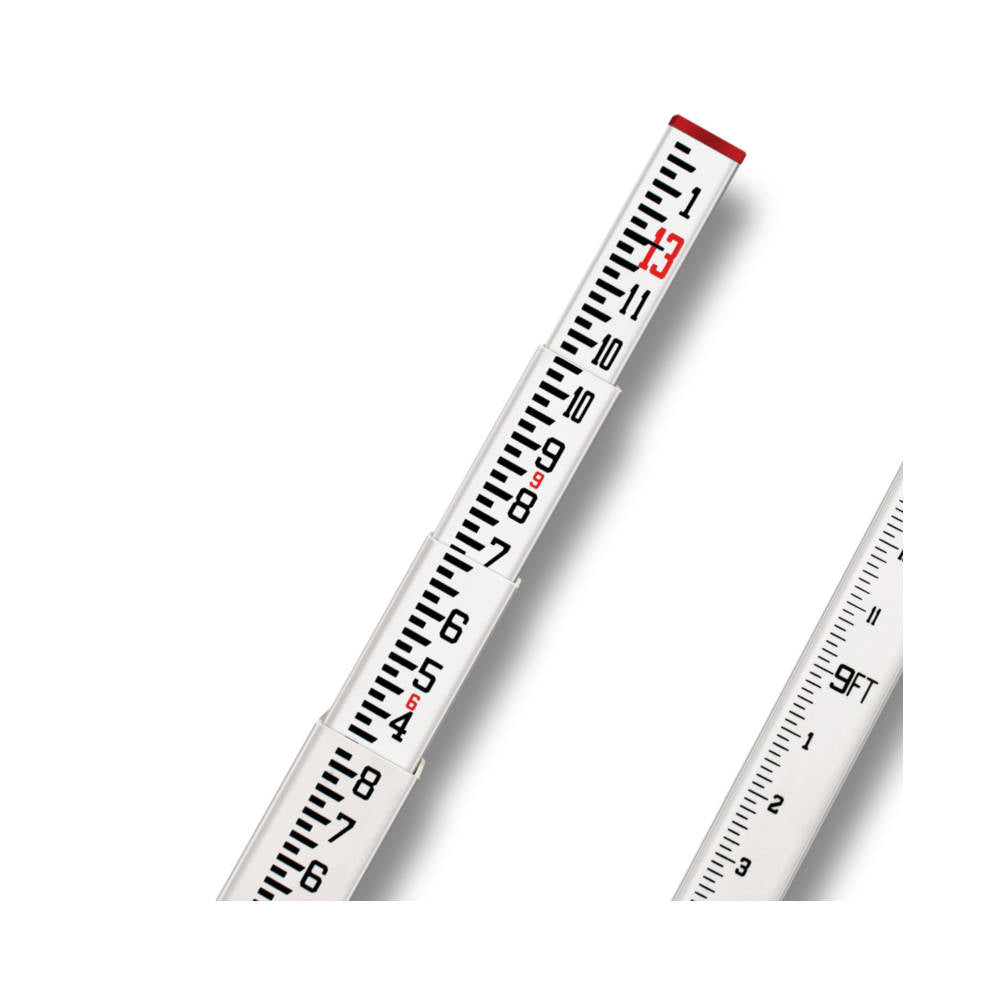 SitePro 13ft Fiberglass Construction Grade Leveling Rod (Inches) | 11-SCR13-C