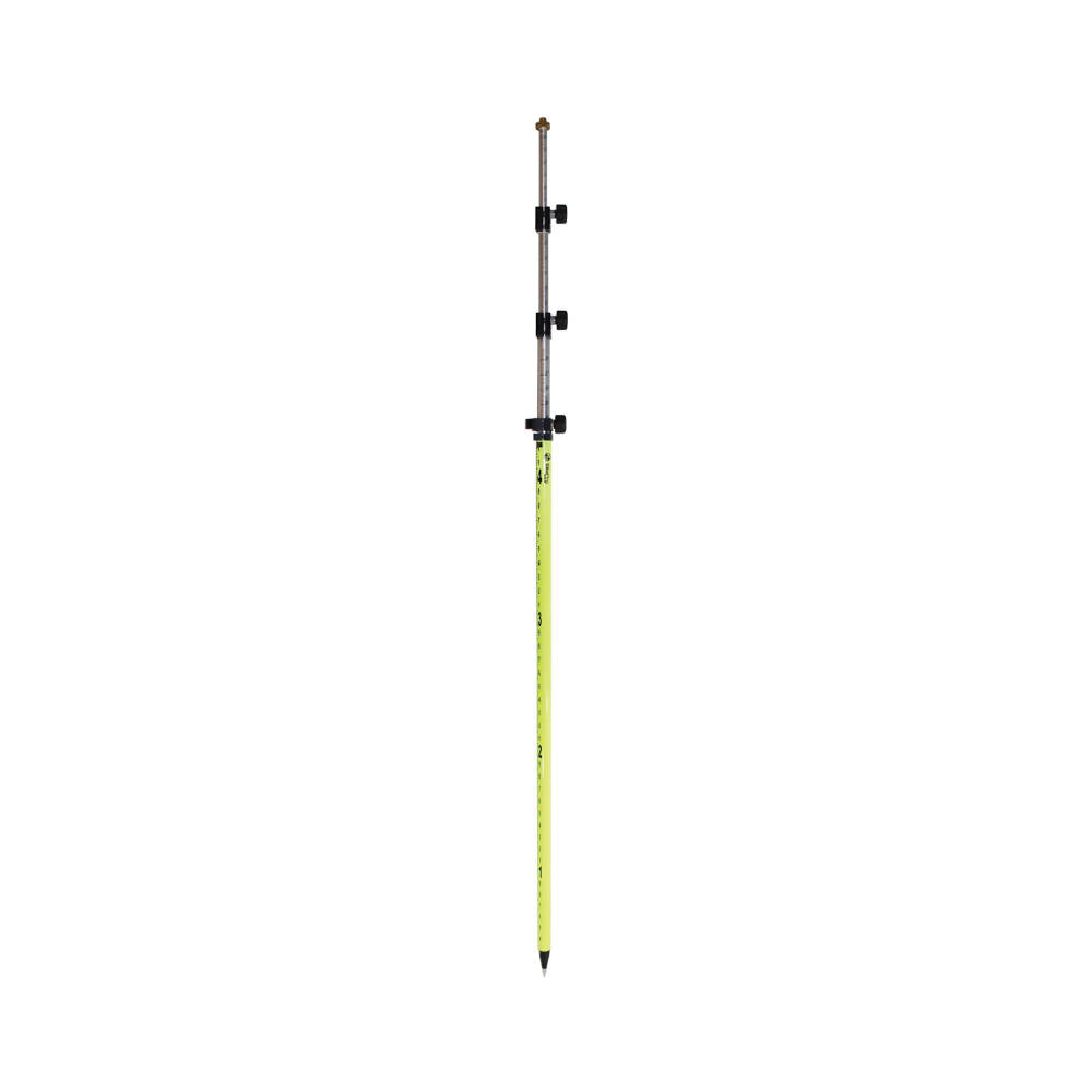 SitePro 15ft Prism Pole w/Twist Lock (Tenths/Metric) (Fluorescent Yellow) | 07-4715-TMA-FY