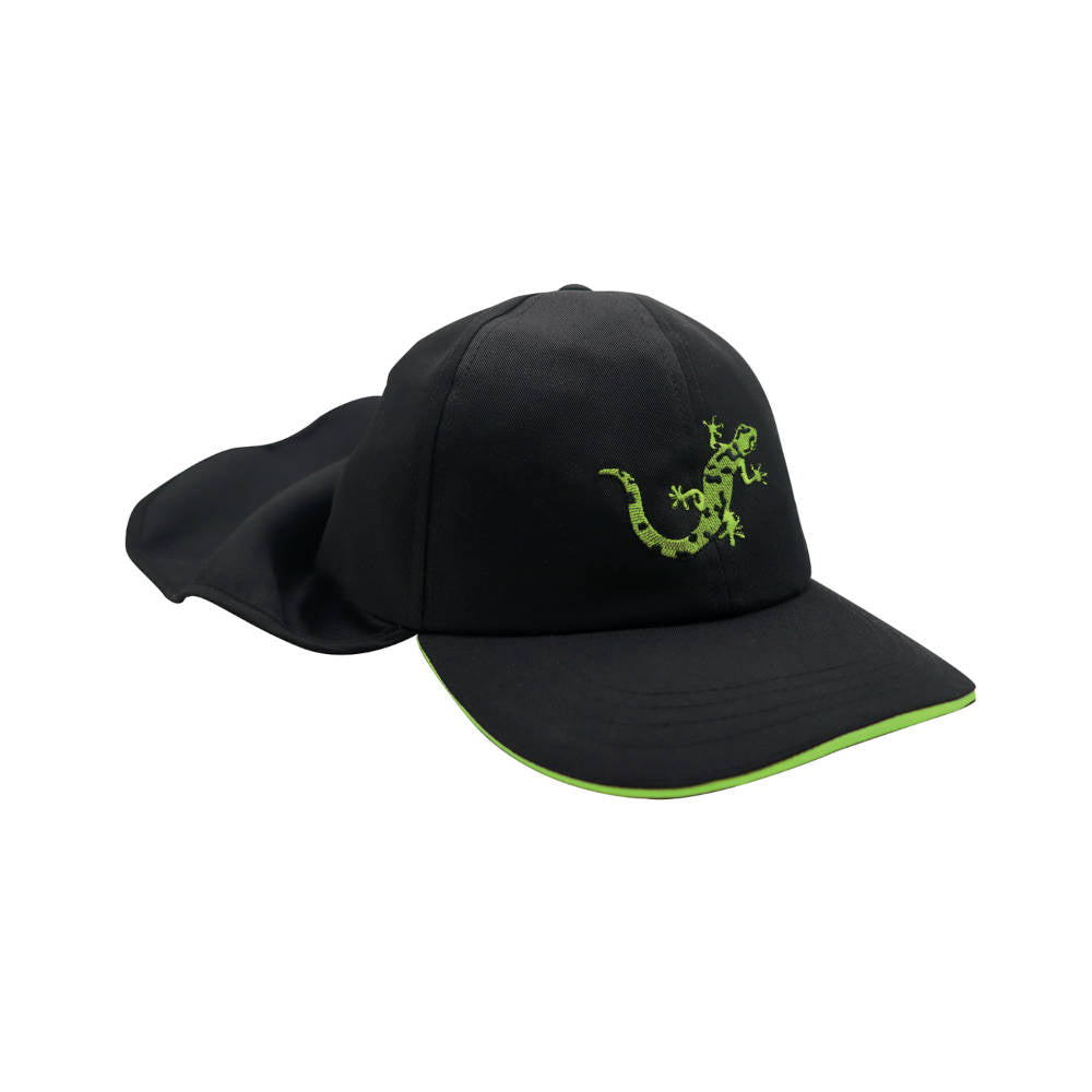 SitePro Salamander Cap with Nape Cover, Black (One Size Fits Most) | 24-SH6500-B