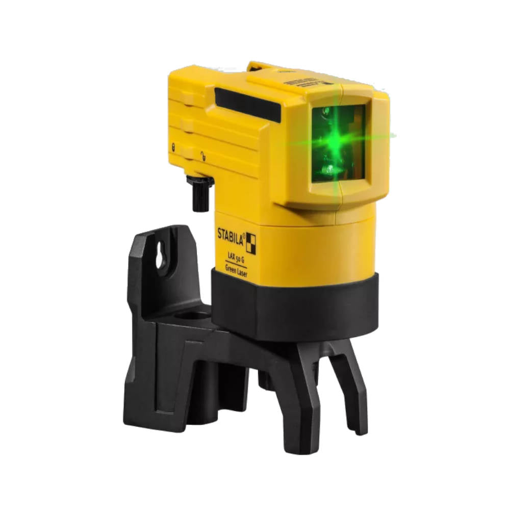 Stabila LAX 50G Green-Beam Cross Line Laser Level with Pole