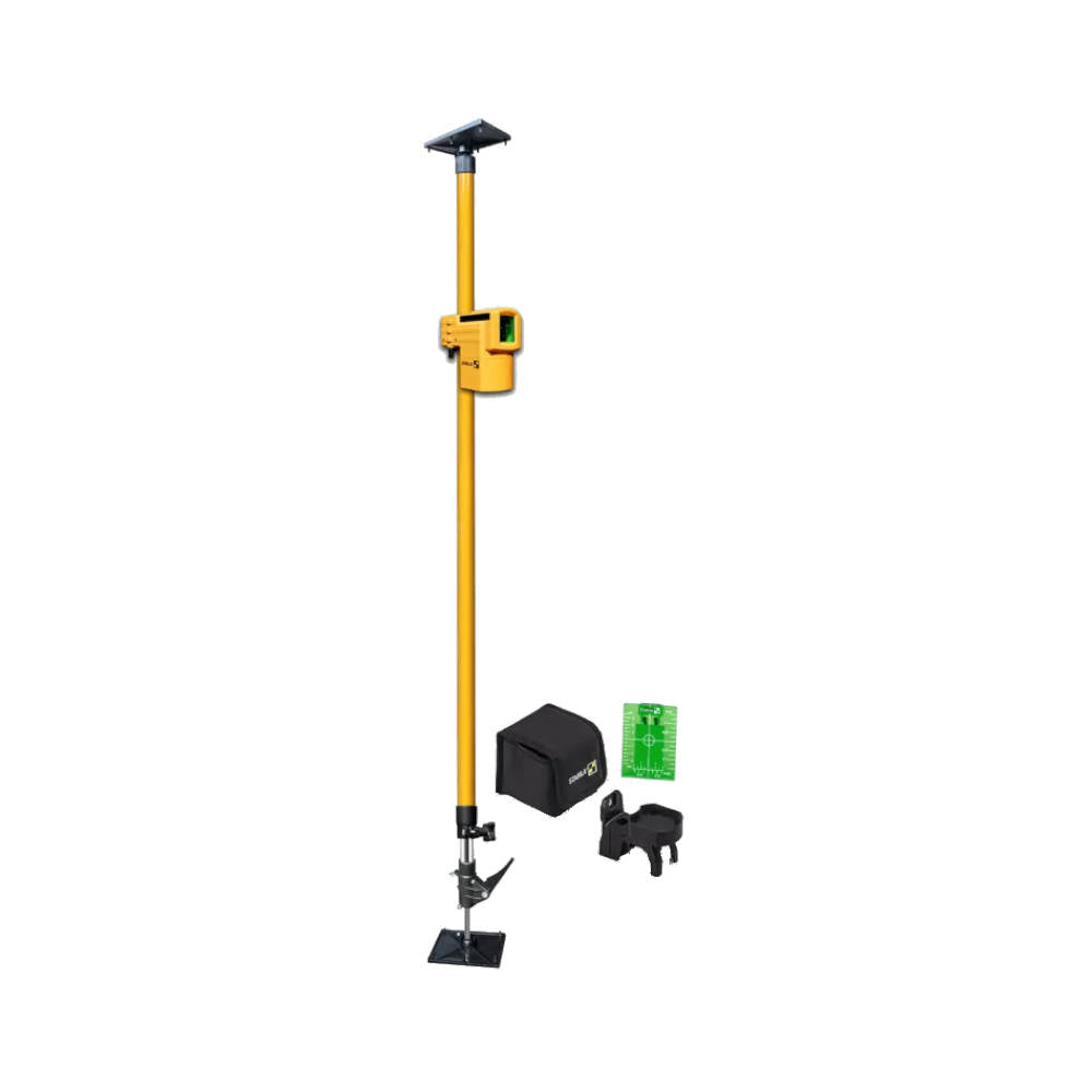 Stabila LAX 50G Green-Beam Cross Line Laser Level with Pole