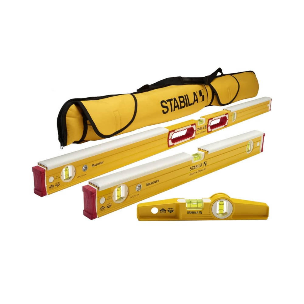 Stabila Type 196-2 K Mason 3 Level Set with Case | 48296