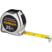 Komelon 433IEHV Chrome Engineers Power Tape 33 ft Inches & 10ths