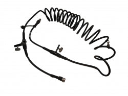 Topcon 15 ft GPS Coil Cable (Black) | 9063-1203-15