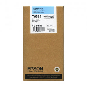 New, Pre-Owned - Epson T6535 Light Cyan Ink Cartridge, T653500
