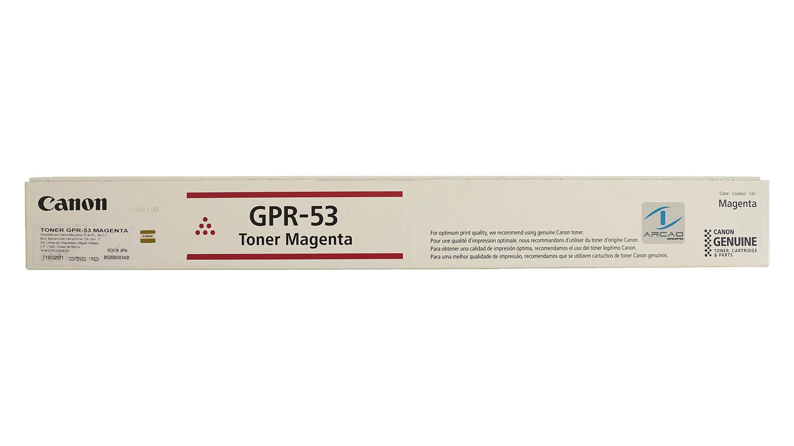 New, Pre-Owned - Canon GPR-53 Magenta Toner Cartridge, 8526B003AA