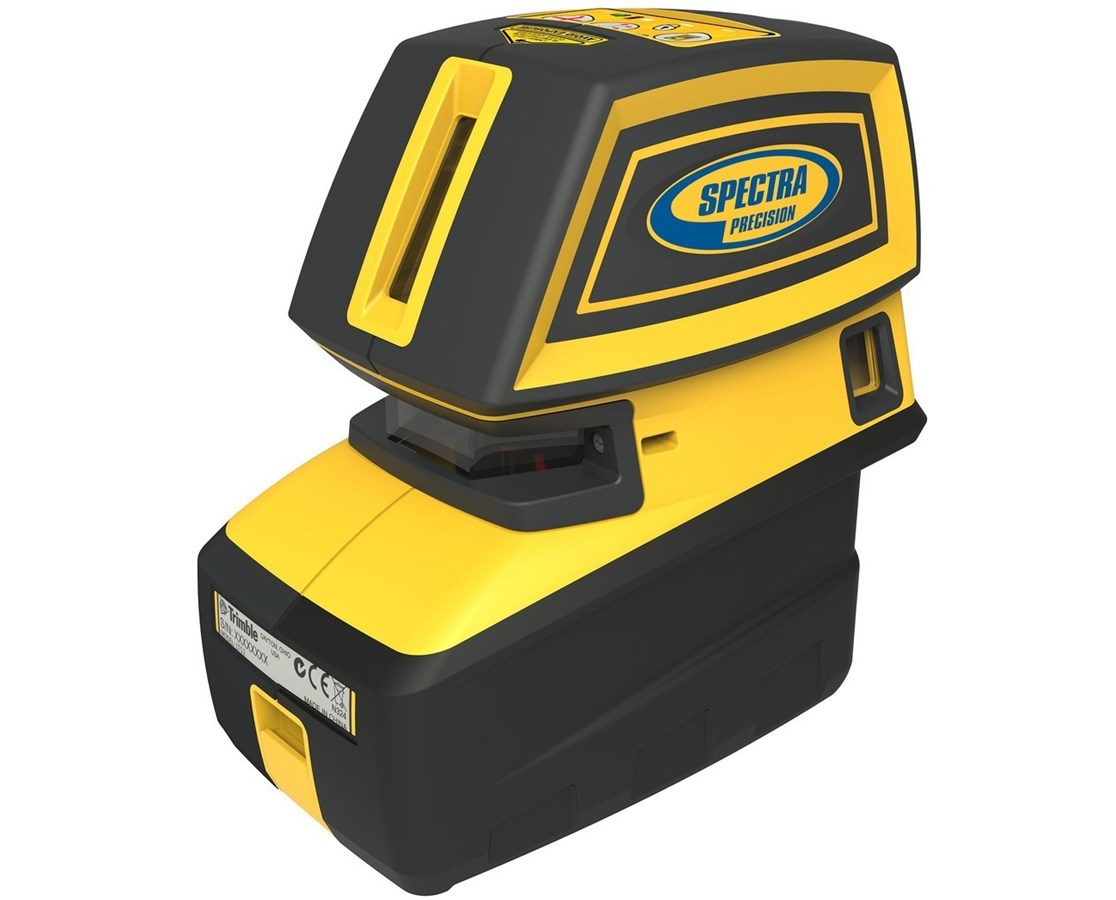 Spectra Precision LT52G-2 5-Point and 2-Cross Green Beam Line Laser Level with HR1220 Receiver