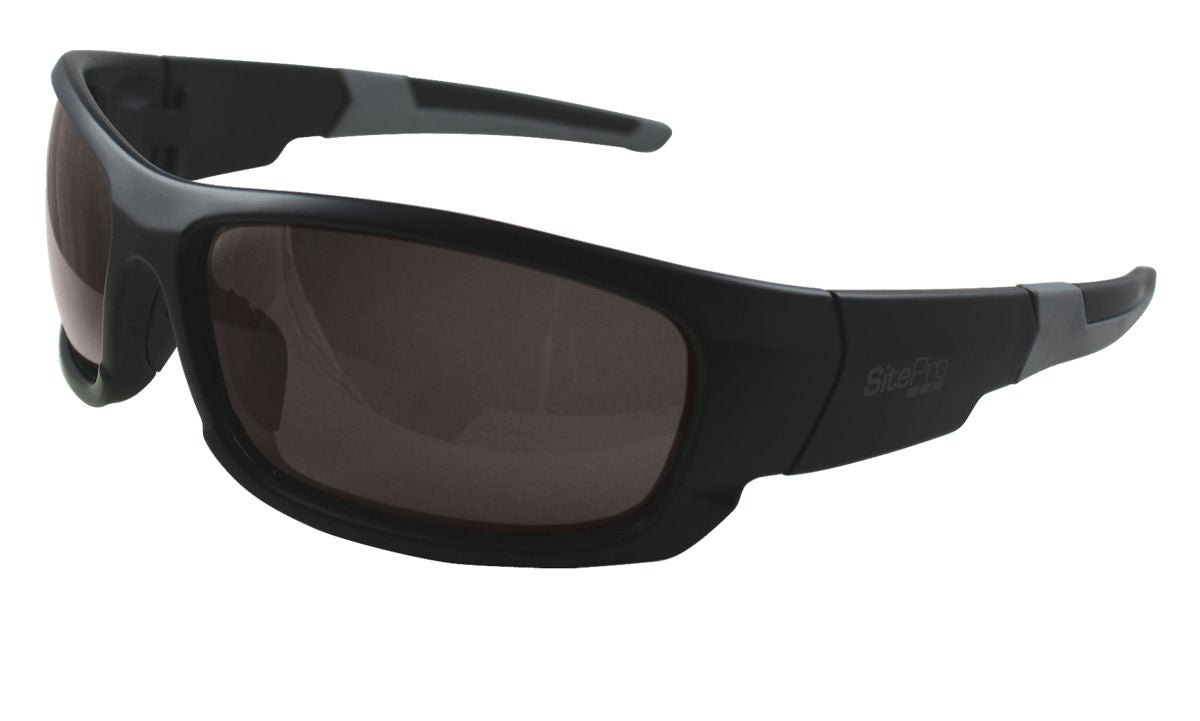 SitePro 24-CN21B Safety Glasses, Black w/Non-Polarized Lens