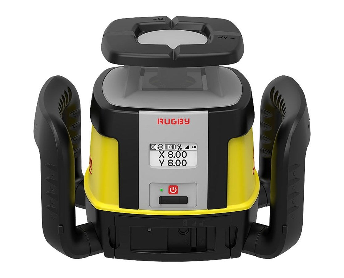 Leica 6012278 Rugby CLH Horizontal Rotary Laser Level w/ CLX 400 Function & CLC Remote/Receiver - Horizontal & Dial-In Dual Grade