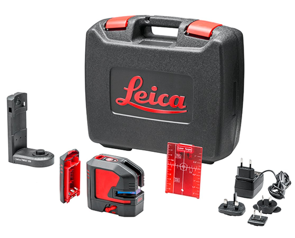 Leica 848435 Lino L2s Cross-Line Laser Level w/ Alkaline Batteries & Pouch